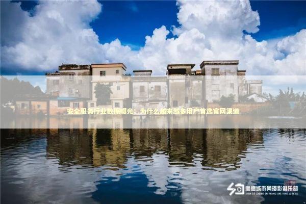 安全服务行业数据曝光：为什么越来越多用户首选官网渠道 IT技术